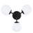 Keden Glass Semi Flush Mount