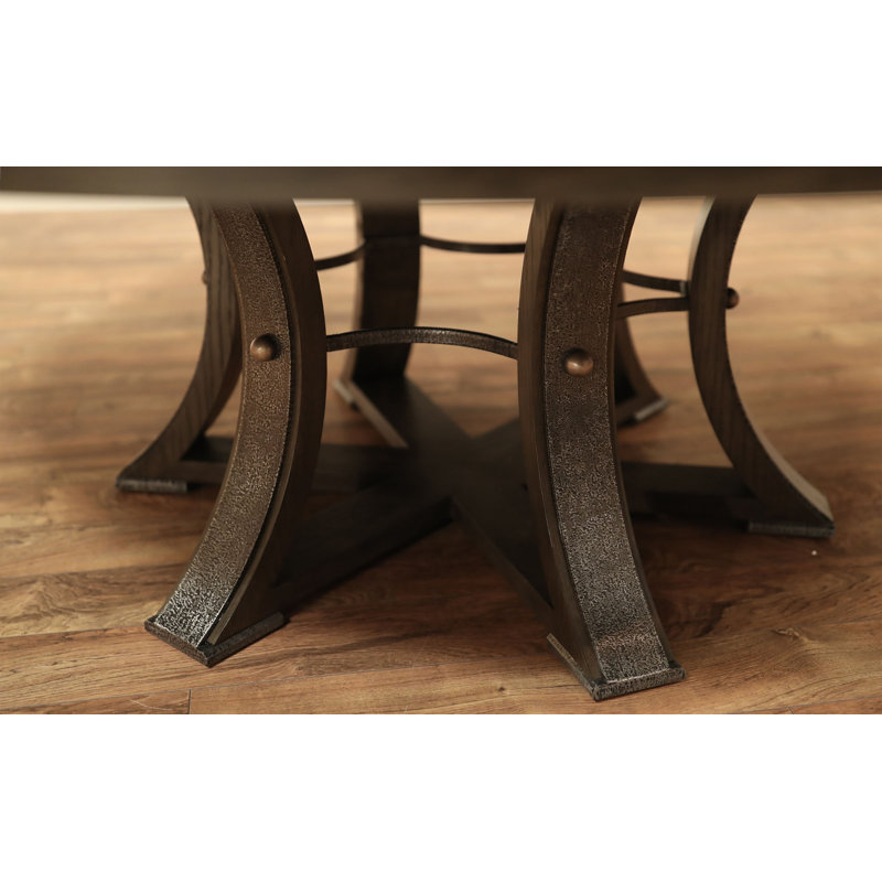 Jupe Mink Extendable Solid Wood Dining Table, Artisan Gray