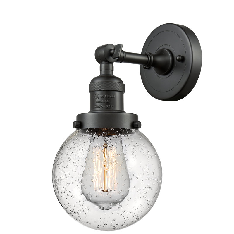 Clementina Dimmable Bath Sconce, 6 Watt Vinage LED Bulb, Seedy, Oil Rubbed Bronze