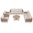 Ensemble de conversation d'extérieur en bois d'acacia Havira Modern Coastal