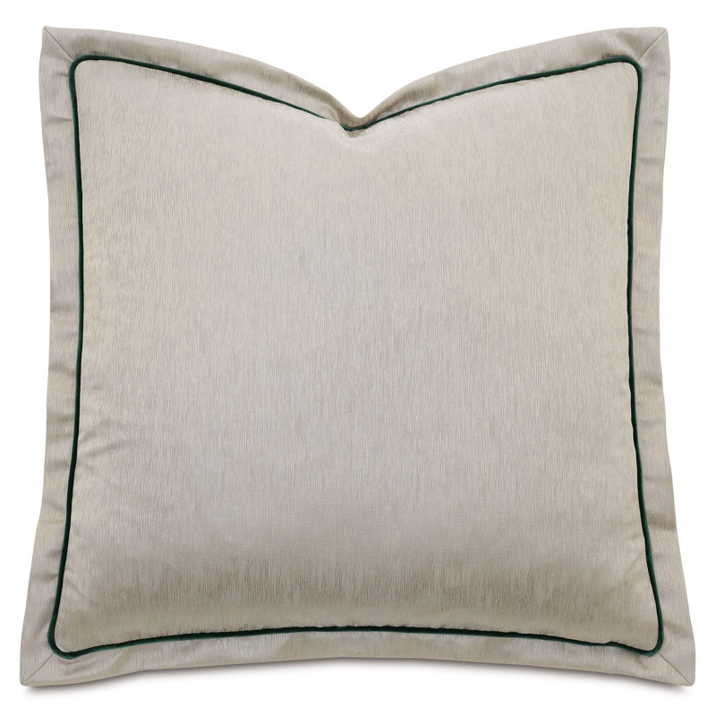 Housse de coussin décoratif carré en polyester Esmeralda