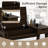 Corrigan Studio Vanity Table With Flip Mirror Writing Computer Desk Storage Drawer Walnut