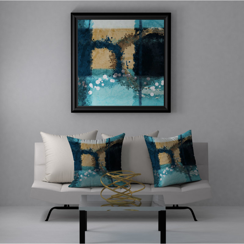 Housse de coussin décorative carrée/insert Precious, 24 po x 24 po