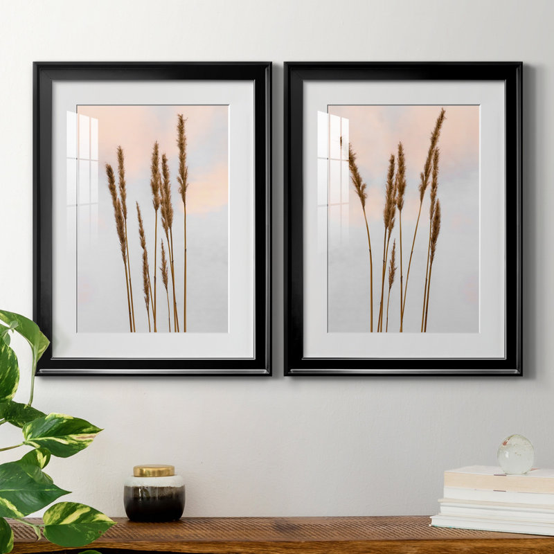 Danita Delimont - ensemble de 2 reproductions de photos, H 18,5 po x l 49 po x P 1,5 po, Papier encadré noir, Blanc