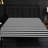Fitted Sheet Only, Brushed Microfiber Striped Fitted Sheet, Black and White - NTBAY-515046768