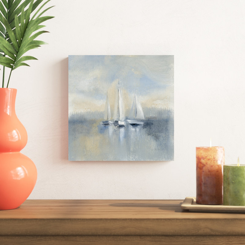 Morning Sail I - bleu, H 12 po x l 12 po x P 1,25 po