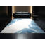 Tapis beige moelleux moelleux à motif géométrique minimaliste beige-698095419