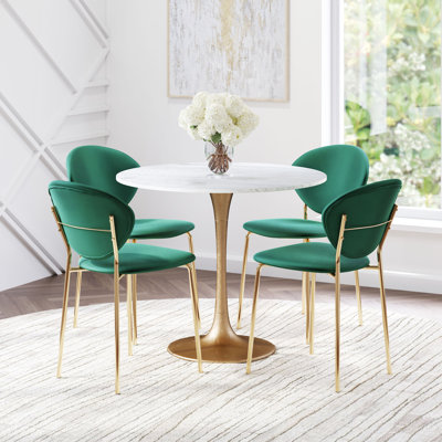Round Marble Top Dining Table