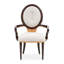 Chaise avec accoudoirs King Louis