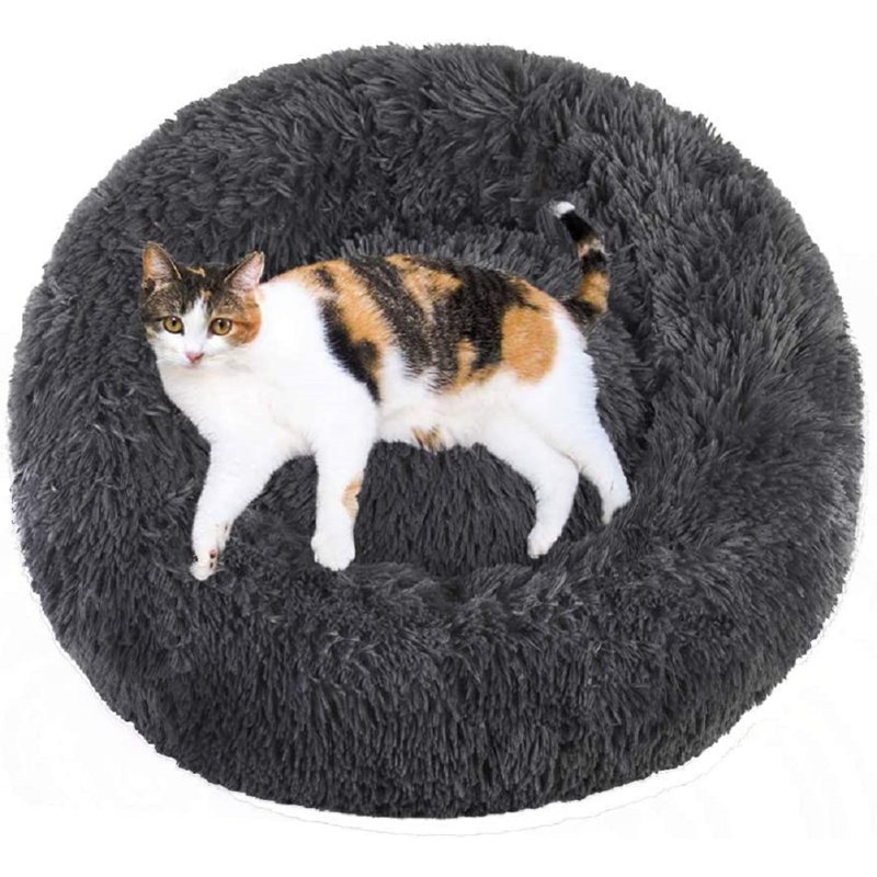 Gilmer Polyester Pet Bed, Dark Gray