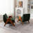 Betty 27.5" W Chenille Solid Wood Armchair-366241755