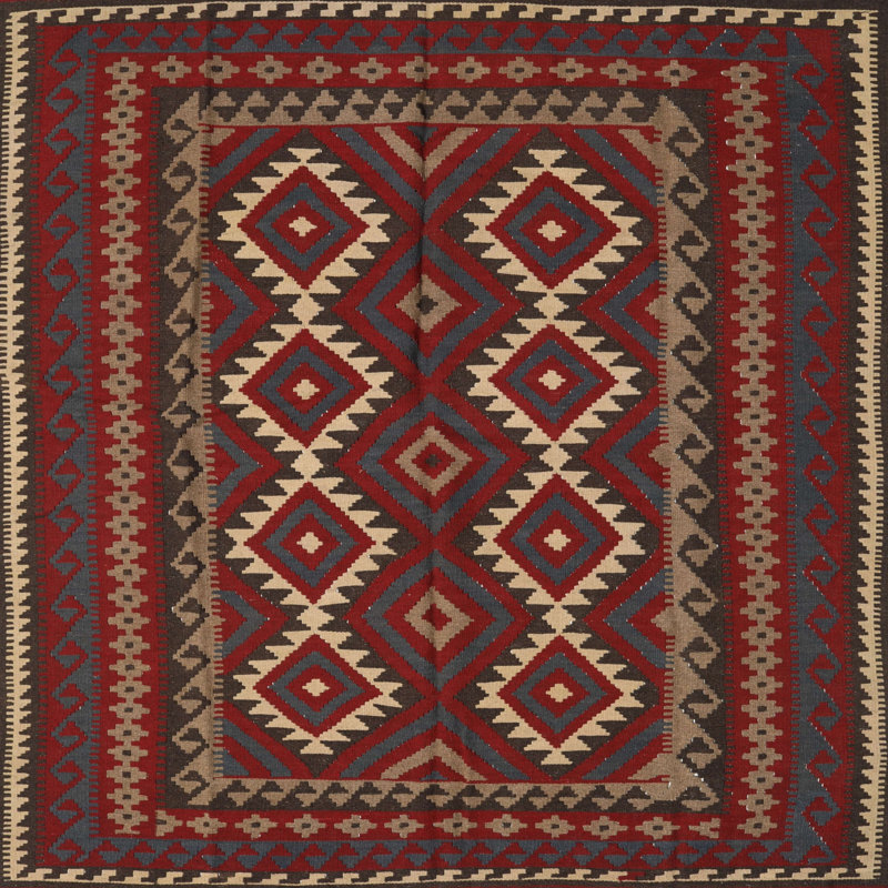 Wunder Southwestern Indoor Rug, Round 6'