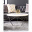 Tapis gris argenté à motif géométrique glam-97881532