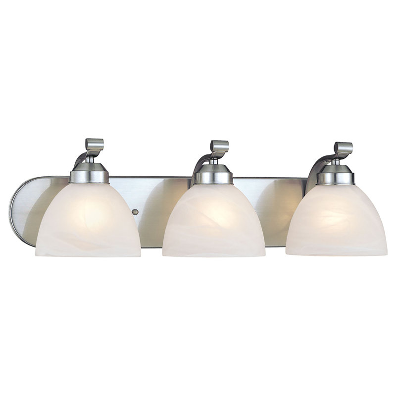 Stivers 3 - Light Bath Bar, Brushed Nickel, 100 Watt (not included)