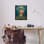 «Classic Van Gogh Portrait», encadré doré sur toile flottante par Vincent Van Gogh