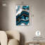 Art mural en acrylique bleu sarcelle Tectonic III par Art Remedy, prêt à être accroché-115045950
