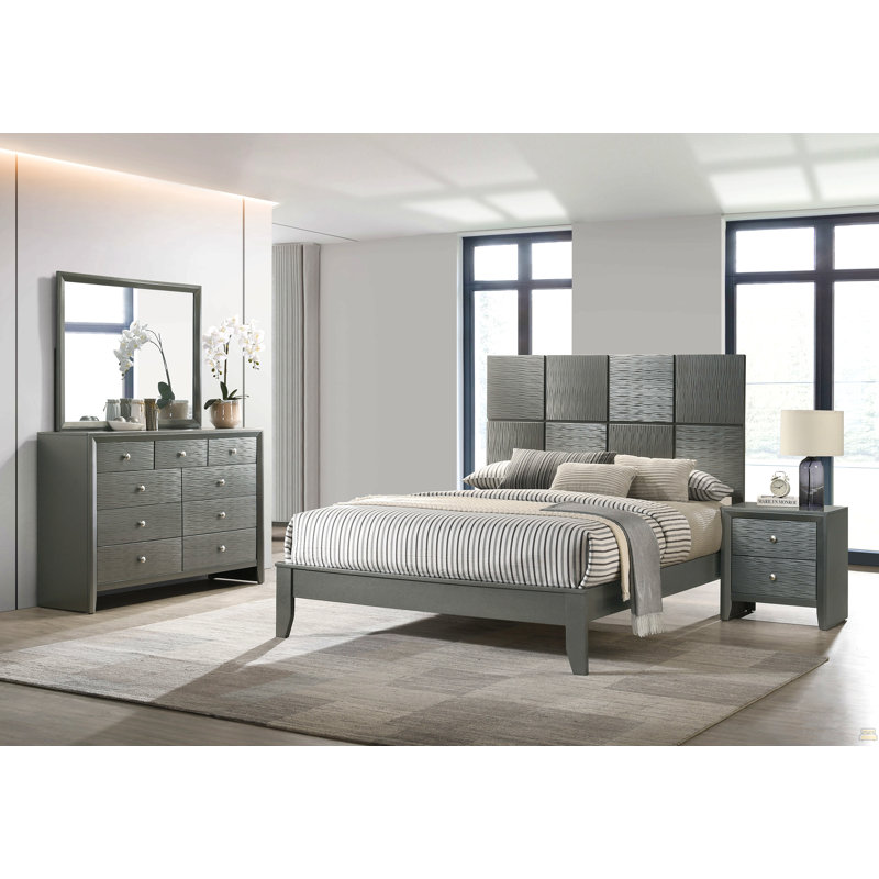 1Pc 2-Drawer Nightstand