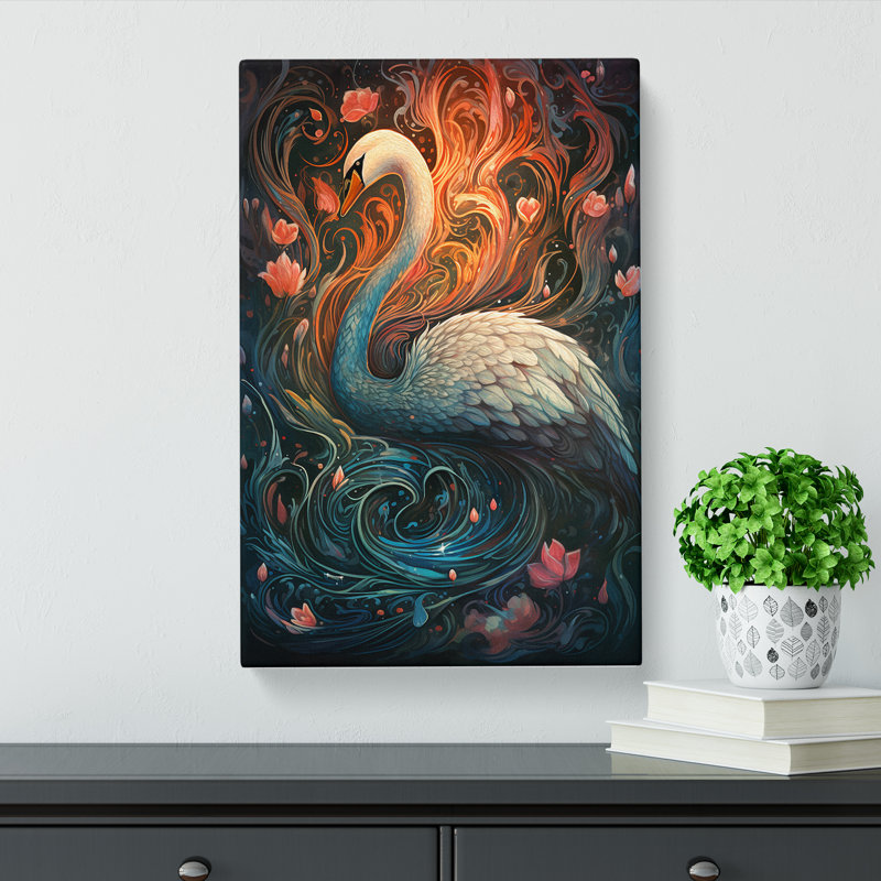 Swan Nouveau No.2 - No Frame Print