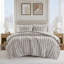 Ensemble d'édredon 3 pièces double / grand en fausse fourrure avec 2 taies décoratives assorties