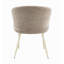 Chaise avec accoudoirs en chenille beige et naturel Ogin (ensemble de 2) Ogin