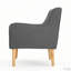 Fauteuil Mid-Century moderne avec pieds en bois massif-1706264916