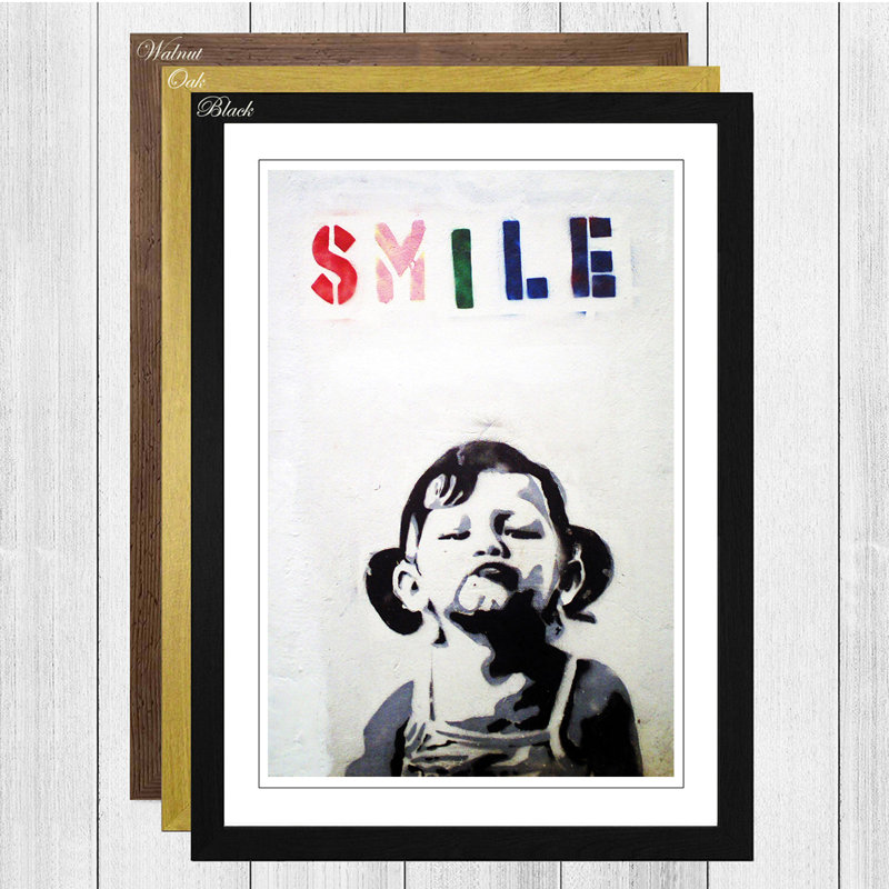 Banksy - Single Picture Frame Painting, Black