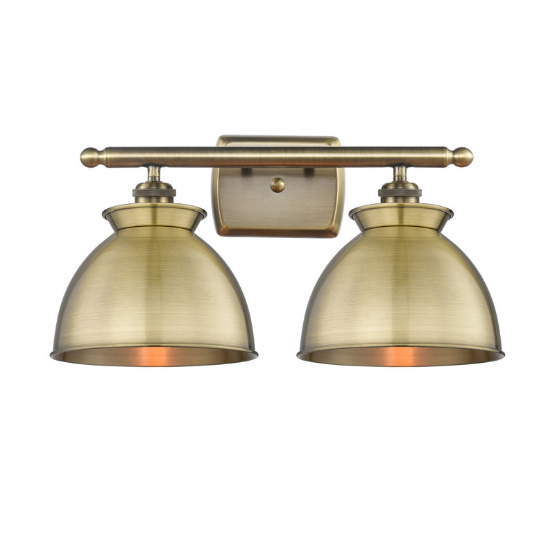 Arev 2 - Light Dimmable Vanity Light, Antique Brass, Bulb Not Included, Antique Brass