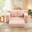 Canapé à compression 56 po en mousse viscoélastique pour salon sans assemblage, conception convertible 2-en-1, tissu en velours côtelé - canapé compact pour les petits espaces, les appartements, le bureau à domicile et la chambre à coucher