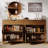63" Fluted Sideboard Buffet Cabinet With Storage, Console Coffee Bar Cabinet, Modern Accent Credenza Storage Cabinet-80086785