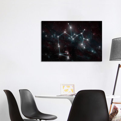 The Constellation Sagittarius the Archer 1 Piece Wrapped Canvas Wall Art