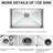 30 Inch Undermount Single Bowl Stainless Steel Kitchen Sink 16 Gauge, 9 Deep, With Drain Assembly, X - Shaped Water , Condensation Layer, 3Mm Noise Reducing Pad Management, Coating,
