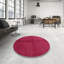 Tapis de zone rose contemporaine-1304242832