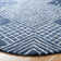 Micro-Loop Hand Tufted Wool/Cotton Southwestern Rug in Blue/Ivory
