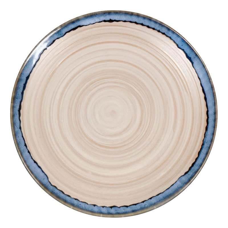 Hiawatha 20cm Ceramic Salad Plate, Blue / White / Grey