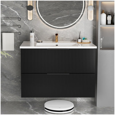 Meuble-lavabo 30 po avec lavabo en céramique