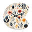 Love In The Wild - corail et fleur beige - horloge florale asymétrique-106137756