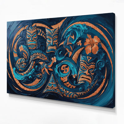 Art mural sur toile hawaïen traditionnel