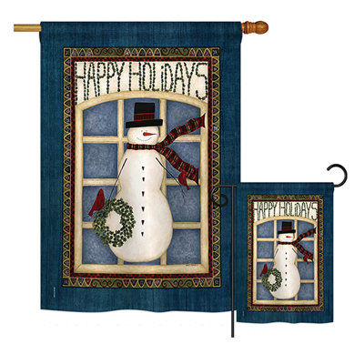 Double Sided Polyester Christmas Flag Set