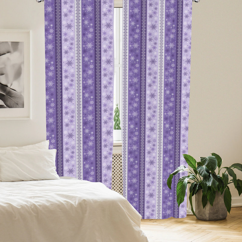 Ethnic Semi-Sheer Rod Pocket Sliding Panel, 28" x 63"