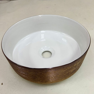 Metro Lane 310mm L x 310mm W Natural Ceramic Circular Sink