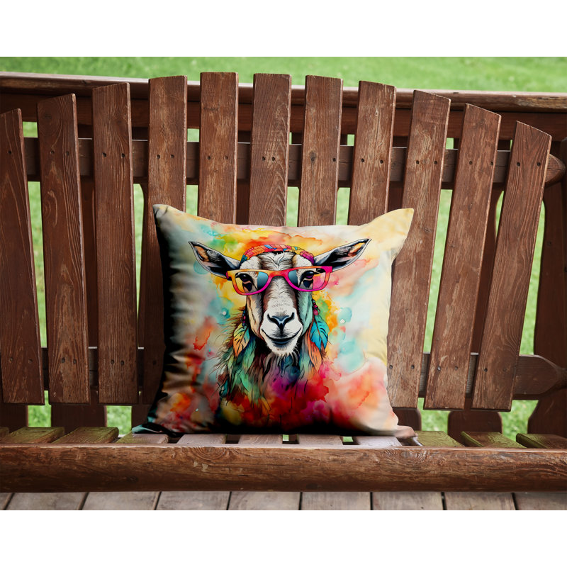 Coussin Hippie, H 14 po x l 14 po
