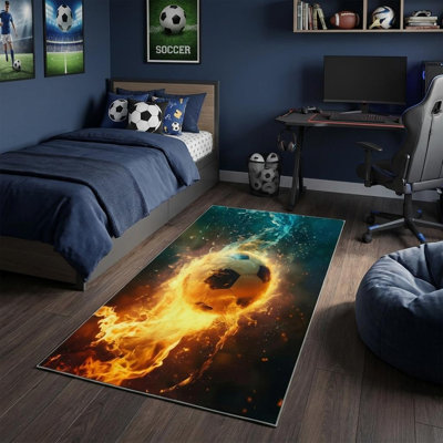 Tapis bleu 6 pi