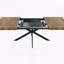 Table à rallonge rectangulaire rétro - plateau en bois antique, boîte de rangement, 55,1 po à 70,9 po-332180558
