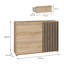 Zaria 118 cm W Plastic Credenza