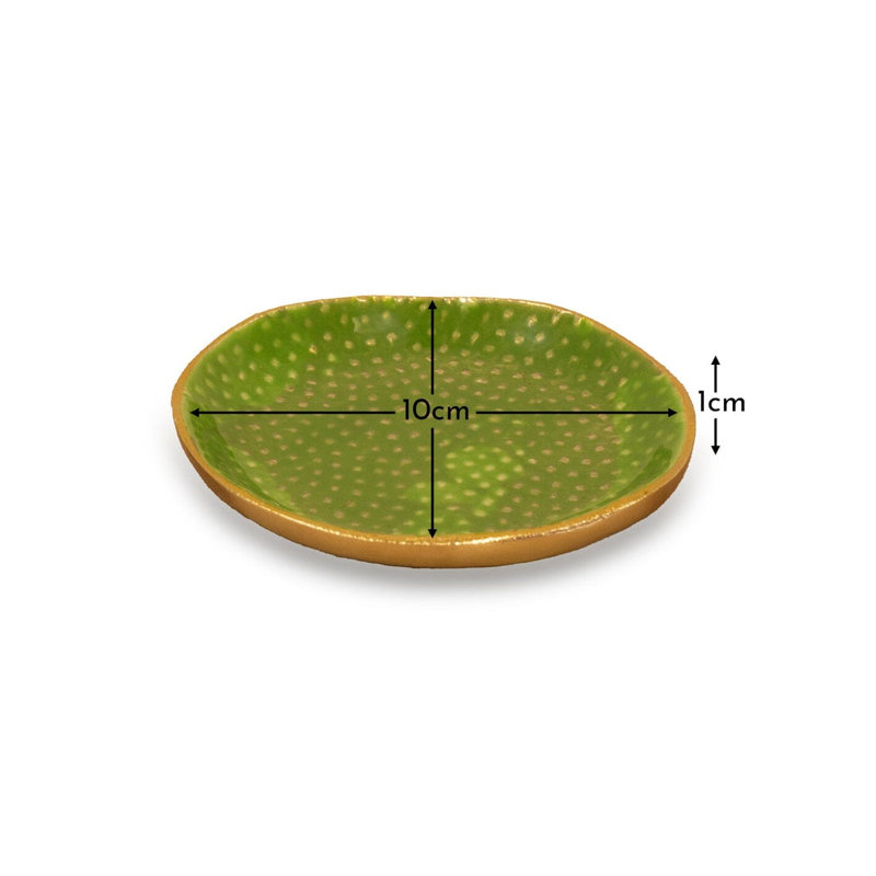 Maquoketa Metal Decorative Plate, Fern Green
