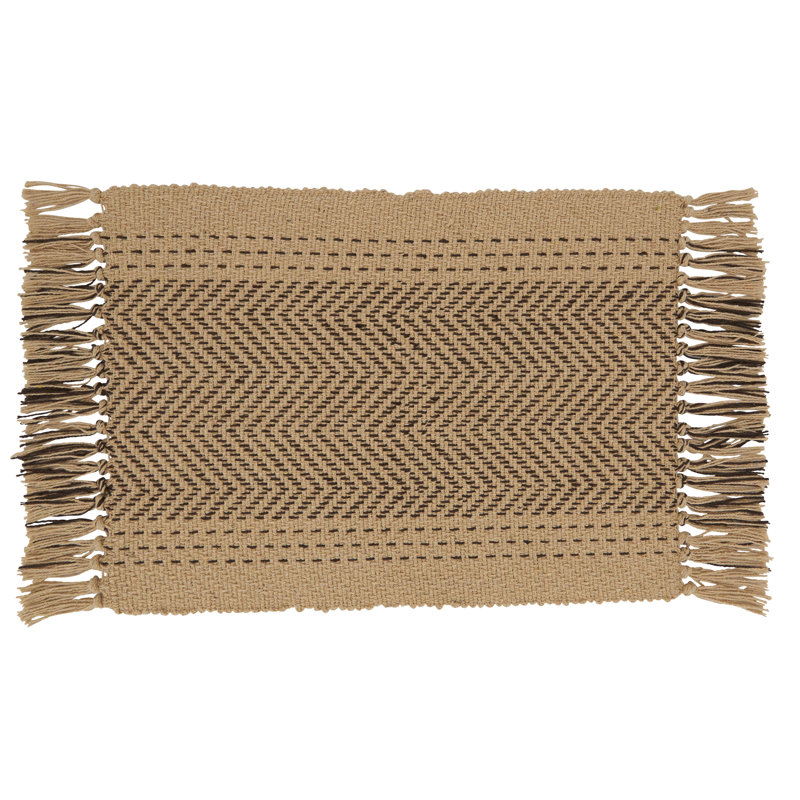 Napperon en coton 19 po Schantz, Brun