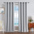 Nautica Synthetic Solid Color Blackout Thermal Rod Pocket Curtain Panels-64819188-64819186