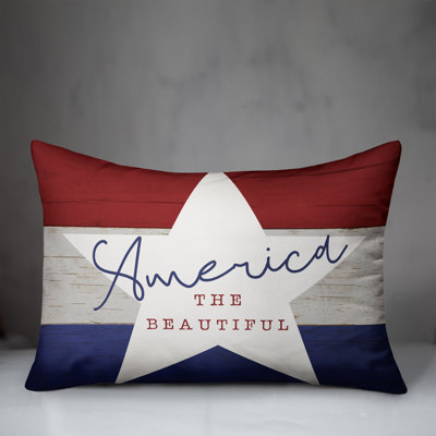  America the Beautiful Rectangular Pillow Cover & Insert