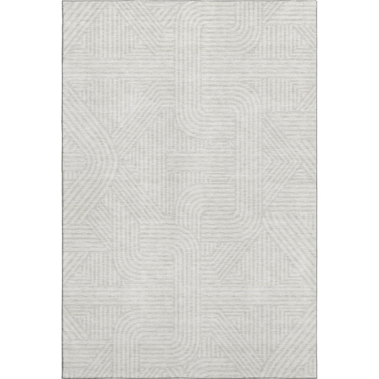 Premium Machine Washable Prisco Ivory Rug