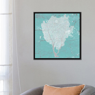 « graphic sea fan i », impression sur toile